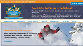 Park City Ski Rentals - aloha ski and snowboard shop